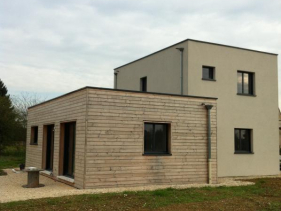 Une nouvelle maison " cube" à Auxonne en Bourgogne