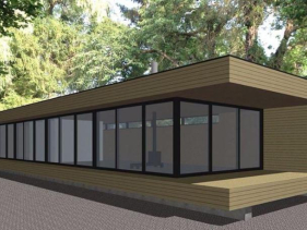 début des travaux d'une maison contemporaine dans le pays de Beaune
