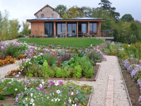 Maison ossature bois et poteaux poutres