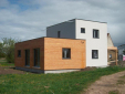 Maison contemporaine gamme Mobdesign étage en cours de construction (vignette 1)